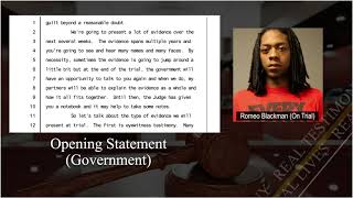 Opening Statements for the Goonie Boss Gang trial in Chicago Government Part 1 [upl. by Akcinahs89]