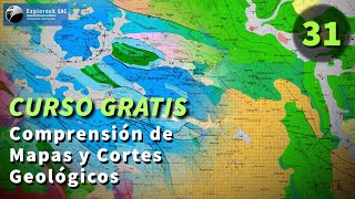 Curso Gratuito de Geología HD 1080p Comprensión de Mapas y Cortes Geológicos 3132 I Explorock [upl. by Ahusoj]