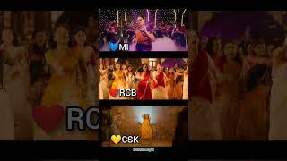 MI💙VS RCB❤️VS CSK💛 WHICH IS BEST💖 CricketCrushgirl Love Crush Trending RCB MI MP81 CSK IPL [upl. by Anev]