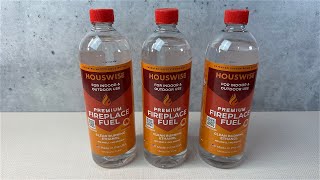 Houswise Premium Fireplace Fuel for Tabletop Firepit [upl. by Warram250]