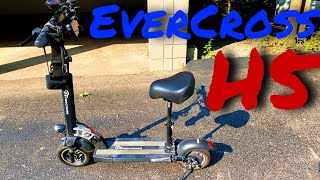 EverCross H5 Electric Scooter Testing out the Seat 👍👍👍 [upl. by Shaylah]