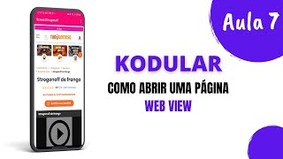 Como abrir uma página URL Kodular  Aula 7 [upl. by Solitta]