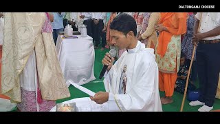 A YOUNG DYNAMIC PRIEST FR ARVIND MUNDA BECOMES PARISH PRIEST OF DALTONGANJ CATHEDRAL [upl. by Vladamir]