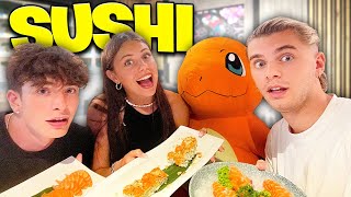 🍣 HO PORTATO MATTEO ROBERT e LISA LUCHETTA al SUSHI e [upl. by Aerdnu]