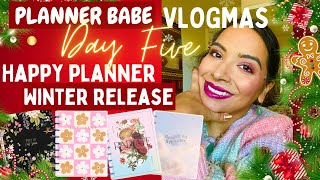 ⛄ PLANNER BABE VLOGMAS ⛄  DAY FIVE  HAPPY PLANNER WINTER RELEASE ❄️  COZY CHAT amp MY THOUGHTS ❄️ [upl. by Lilyan]