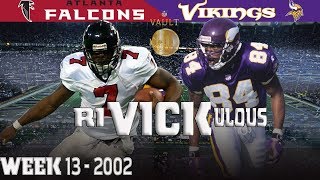 A riVICKulous Ending Falcons vs Vikings 2002  NFL Vault Highlights [upl. by Liatrice]