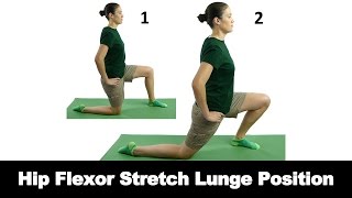 Hip Flexor Stretch Lunge Position  Ask Doctor Jo [upl. by Nakre]