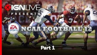 NCAA Football 12 Live Gameplay amp QampA  Part 1 [upl. by Eiclehc718]