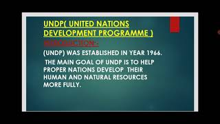 UNDP United Nations development programme community health nursing 2 [upl. by Bradwell853]