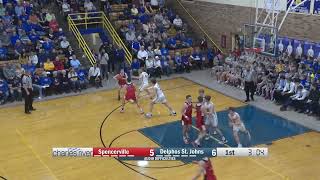 Spencerville vs Delphos St Johns Boys Basketball 1212023 [upl. by Margreta999]