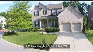 Home for Sale  801 River Heights Dr Mt Juliet TN 37122 [upl. by Aryc]