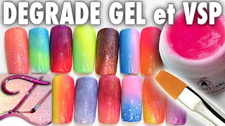 BONUS Tuto dégradé en gel et vernis semipermanent au pinceau [upl. by Clarice]