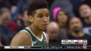 Malcolm Brogdan Hits a Clutch Three  Bucks vs Raptors  Dec 9 2018  201819 NBA Season [upl. by Leinto]