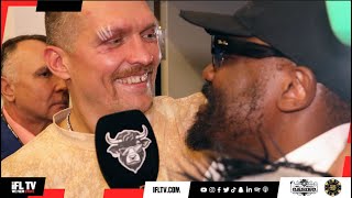 DID YOU LIKE THAT KNOCKDOWN amp COUNT  OLEKSANDR USYK QUESTIONED BY DERECK CHISORA AFTER FURY WIN [upl. by Dekeles]