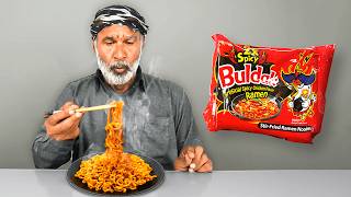 Tribal People Try Spicy Ramen Noodles Challenge [upl. by Selia738]