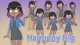 Toon Boom Harmony Rig Demo [upl. by Ennahtebazile]