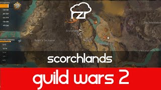 Guild Wars 2 Scorchlands Vista [upl. by Suhpesoj]