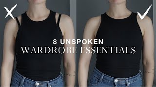 8 UNSPOKEN WARDROBE ESSENTIALS  secret style tips [upl. by Aletta]