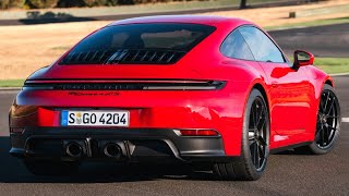 New 2025 Porsche 911 Carrera 4 GTS Carmine Red  Driving Exterior and Interior [upl. by Annaerdna268]