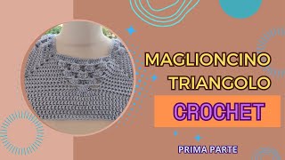 SCOPRI LA TECNICA TOP DOWN PER UN MAGLIONCINO IN CROCHET STILE EUROPEO E PERSONALIZZAZIONE UNICA [upl. by Shayla]