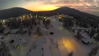 Winter Aerial Vue from Levi Finnish Lapland [upl. by Ruy]