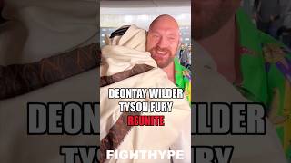 DEONTAY WILDER amp TYSON FURY REUNITE FIRST TIME SINCE EPIC TRILOGY amp HUG IT OUT AT PAUL VS FURY [upl. by Rettke]