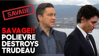 WATCH Pierre Poilievre  quotWorld Leaders Think Trudeau is a Jokequot [upl. by Norby]