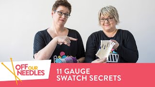 11 Gauge Swatch Secrets PLUS How to Swatch in the Round  Off Our Needles S3E1 [upl. by Angid]