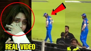 Ritika Sad reaction when Rohit was seen crying at boundry line after Hardik Pandya disrespected him [upl. by Pepillo401]