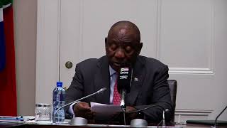 President Cyril Ramaphosa meets with The National AntiCorruption Advisory Council  PresidencyZA [upl. by Colinson]