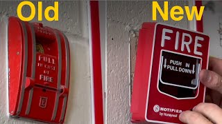 Replacing a school fire alarm system Notifier addressable Elementary School upgrade part one [upl. by Romy]