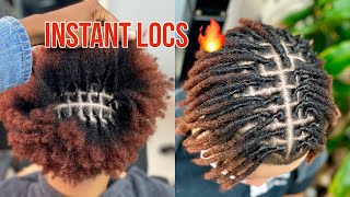 INSTANT LOCS ON THICK HAIR [upl. by Iblok]