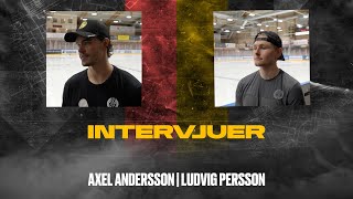 Axel Andersson och Ludvig Persson efter första försäsongsmatchen [upl. by Nnyladnarb]