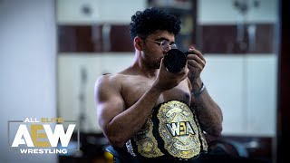 AEW World Championship Replica belt unboxing [upl. by Ahsitan]