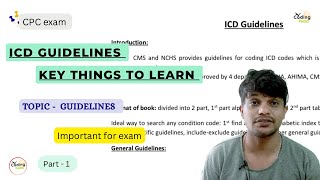 ICD guidlines ll key guidlines to learn ll cpc aapc cpcexam aapc medicalcoding coding icd [upl. by Aleakam406]