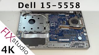 Dell Inspiron 15 5558  disassemble 4K [upl. by Ganley713]