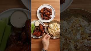 Cheap vs expensive wings food foodasmr recipe cooking [upl. by Novy]