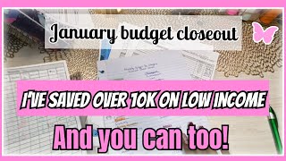 January Budget Review  I reached 10000 In Savings On A Low Income amp You can Too [upl. by Yevrah]