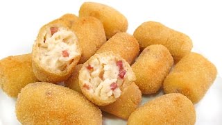 Cómo hacer Croquetas de Jamón  Fácil Tradicional y Caseras [upl. by Anairol895]