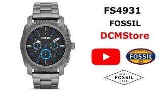 FS4931 Fossil Machine Chronograph Smoke [upl. by Atsocal846]