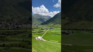 View from Andermatt 🇳🇵🇨🇭 travel lifeissosweetandbeautiful switzerland nepal [upl. by Noguchi]