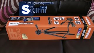 Velbon EF61 Camera Tripod UNBOXING [upl. by Devitt]