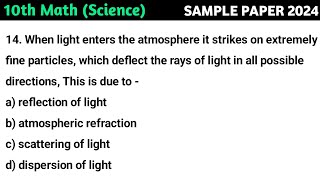 When light enters the atmosphere it strikes on extremely fine particles which deflect the rays of [upl. by Leihcar]