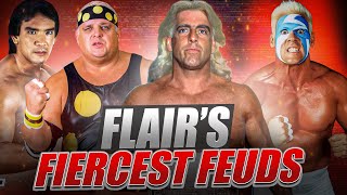 Ric Flairs Most Legendary Feuds The Top 10 nwa ricflair prowrestling hulkhogan wwf wccw jcp [upl. by Annmarie]