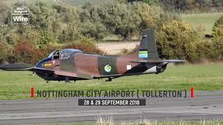 BAC Jet Provost GPROV  Takeoffs landings and a touchandgo at Nottingham City Airport [upl. by Muire478]