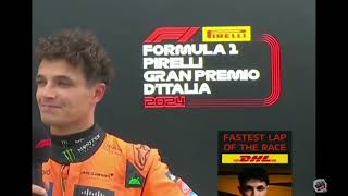 Lando Norris post Race Interview [upl. by Ahtnama]