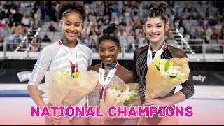 2024 US Gymnastics National Championship Winning Routines [upl. by Euqinot563]