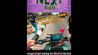 KTM Duke 390 to video  cute girl ❤️ lift cutegirl motovlog aliyan [upl. by Ainitsirhc336]