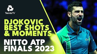 Novak Djokovic Best Shots amp Moments  Nitto ATP Finals 2023 [upl. by Levey]