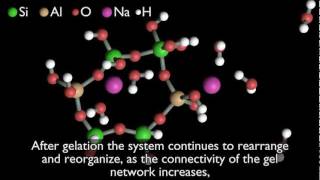 GEOPOLYMERS  geopolymerization mechanism  3D molecular view [upl. by Fredric283]